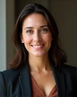 Foto profissional de Priscila Nogueira, produtora executiva